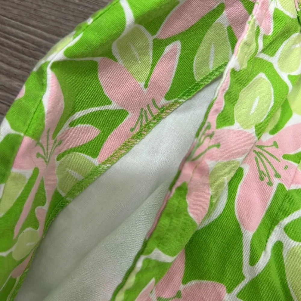 Vintage Lilly Pulitzer Pink & Green Floral Shorts - Picture 7 of 10